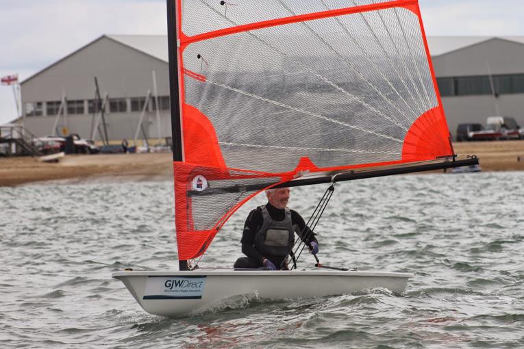 Byte national champion Rick Whitehouse at GJW Direct SailFest photo copyright SailRacer taken at  and featuring the Byte class