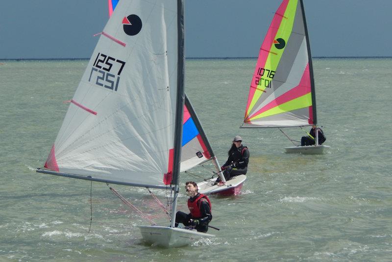 Byte open meeting at Leigh-on-Sea photo copyright Steve Corbet taken at Leigh-on-Sea Sailing Club and featuring the Byte class