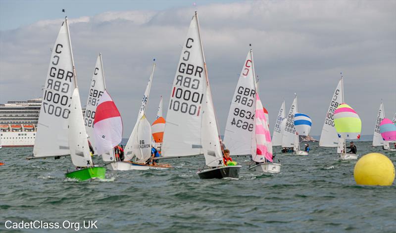 Cadet UK National Championships at Brixham photo copyright Tim Hampton / www.timhampton.uk taken at Brixham Yacht Club and featuring the Cadet class