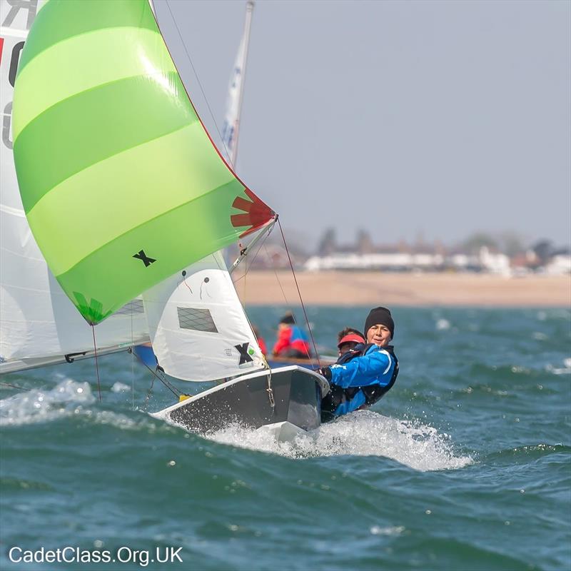 Vaikobi Cadet Class Spring Championships at Pevensey Bay - photo © CadetClass.org.uk