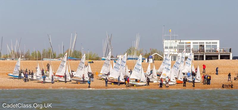 Vaikobi Cadet Class Spring Championships at Pevensey Bay - photo © CadetClass.org.uk