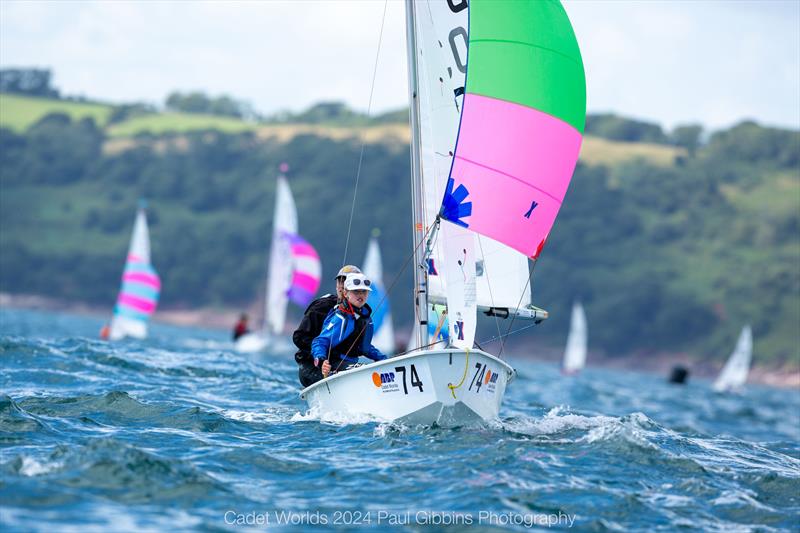 Promo Fleet - ABP Cadet class World Championship in Plymouth - Day 3 photo copyright Paul Gibbins Photography taken at Plymouth Youth Sailing Club and featuring the Cadet class