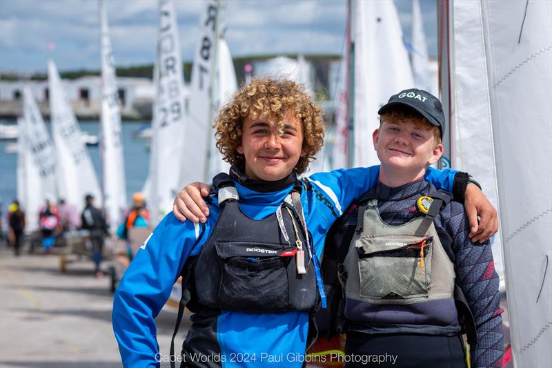 Teamwork and friendship - ABP Cadet class World Championship in Plymouth - Day 3 - photo © Paul Gibbins Photography