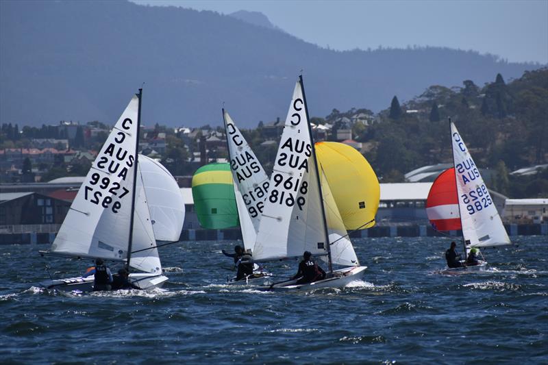 Off the Beach sailors in the Crown Series photo copyright Jane Austin taken at Bellerive Yacht Club and featuring the Cadet class