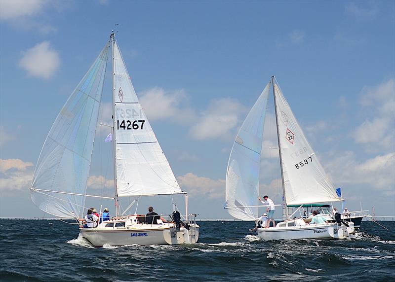 The Weist family entry 'Lakeshark' (14267) which came from Preston MN to race in Pensacola sported the youngest crew. The family - Stuart, Michelle, Eric, Nick and Luke - finished with all sixes and sevens, in sixth place, but nobody had a better time photo copyright Talbot Wilson taken at Pensacola Yacht Club and featuring the Catalina 22 class