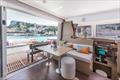 Lagoon 38 interconnectivity inside and out allows for the long lunch or intimate coffee table inside - your call