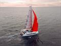 FP41 has a large, 120m2 Gennaker to assist the square top when you're off the breeze