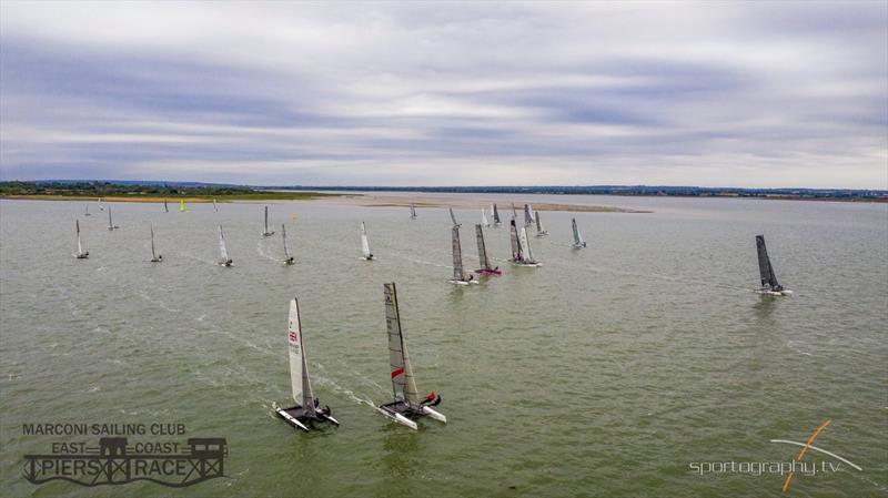 East Coast Piers Race 2019 start - photo © Alex Irwin / www.sportography.tv