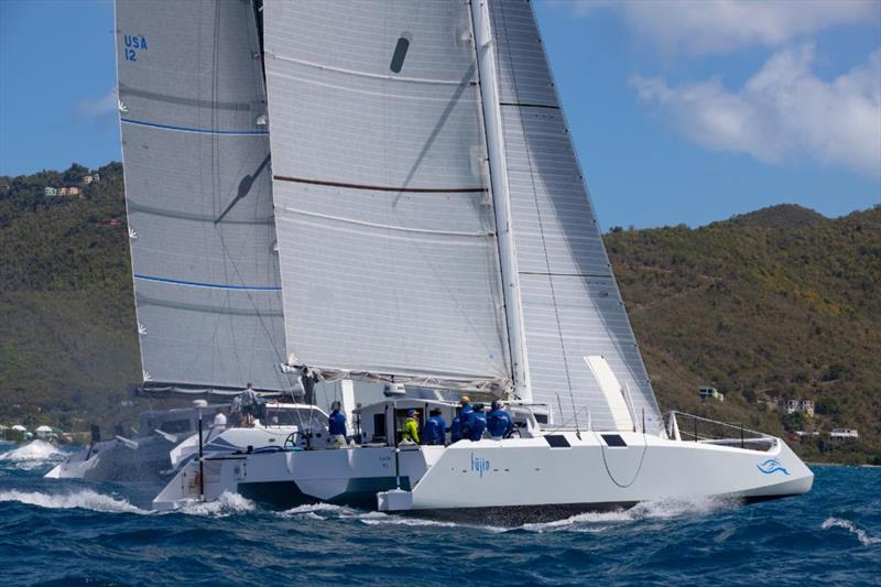 Fujin, the Biecker 53 catamaran in the Offshore Multihull class sailed around Tortola - 49th BVI Spring Regatta & Sailing Festival  - photo © Alastair Abrehart