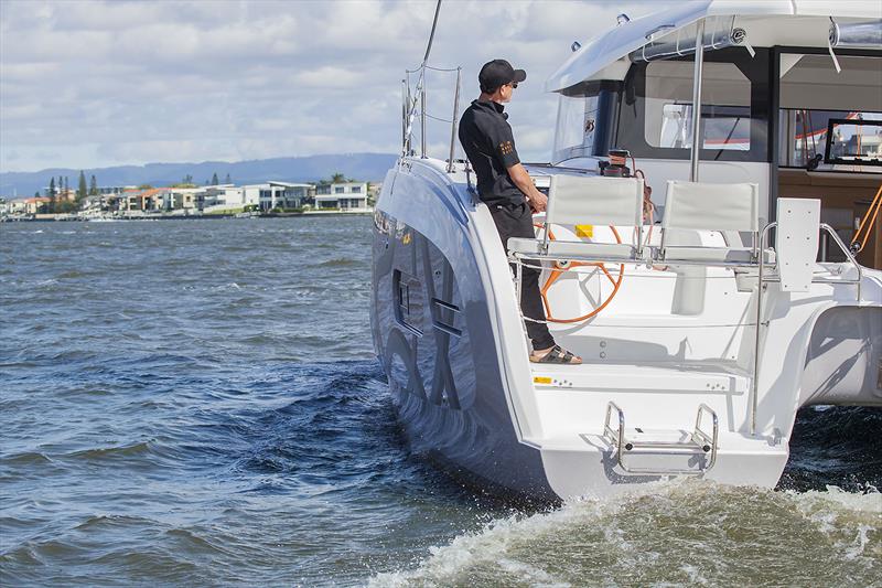 The 'embossed' hulls afford volume and adds to the overall styling package of the Excess 11 - photo © John Curnow