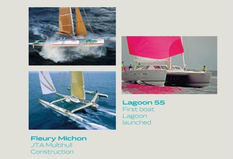 Lagoon 55, first boat Lagoon launched - Fleury Michon, JTA Multihull Construction photo copyright Lagoon Catamarans taken at  and featuring the Catamaran class