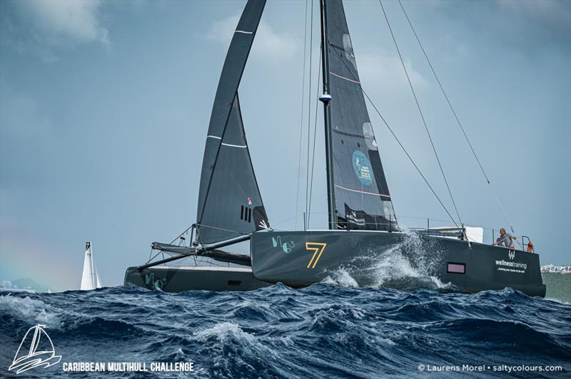 Caribbean Multihull Challenge day 4 photo copyright Laurens Morel / www.saltycolours.com taken at Sint Maarten Yacht Club and featuring the Catamaran class