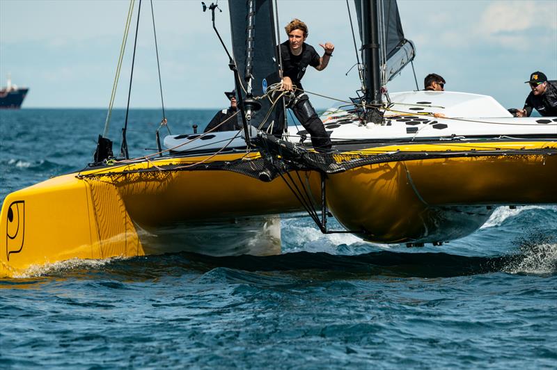 The DNA F4 cat Falcon takes line honours in the RAN 630 - photo © James Robinson Taylor / RAN 630