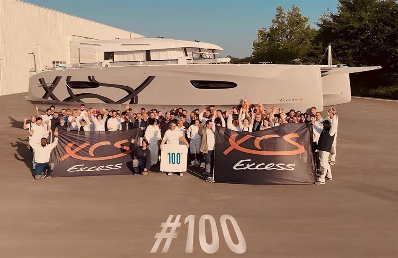 Excess launched the 100th hull of the Excess 14 - photo © Excess Catamarans