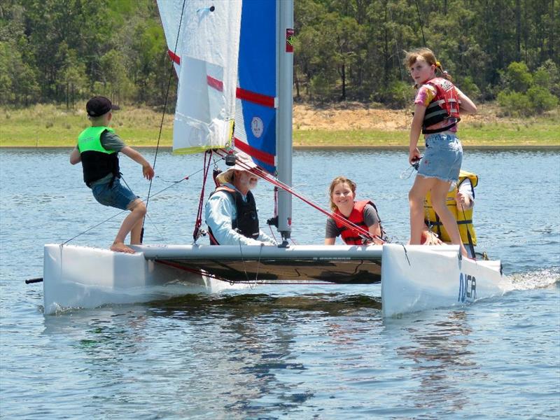 Big Open Day crowds for Lake Samsonvale Water Sports Association photo copyright LSWSA taken at Lake Samsonvale Water Sports Association and featuring the Catamaran class
