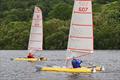 Paul Ellis chases Stuart Ede as they head for the line in Race 4 - Bala Multihull Open 2025 © John Hunter
