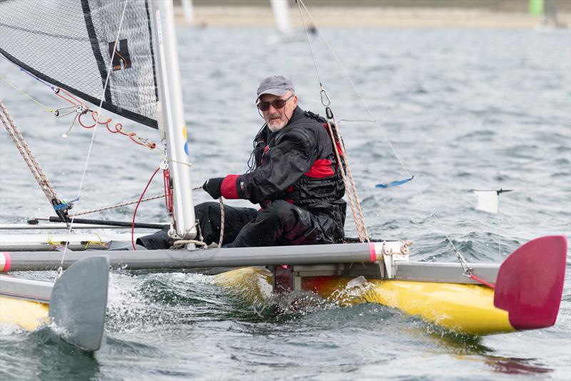 George Evans claimed the Alastair Forrest Trophy by adding another event win on personal handicap at Grafham - Catapult TT at the Grafham Catamaran Open - photo © Paul Sanwell / OPP