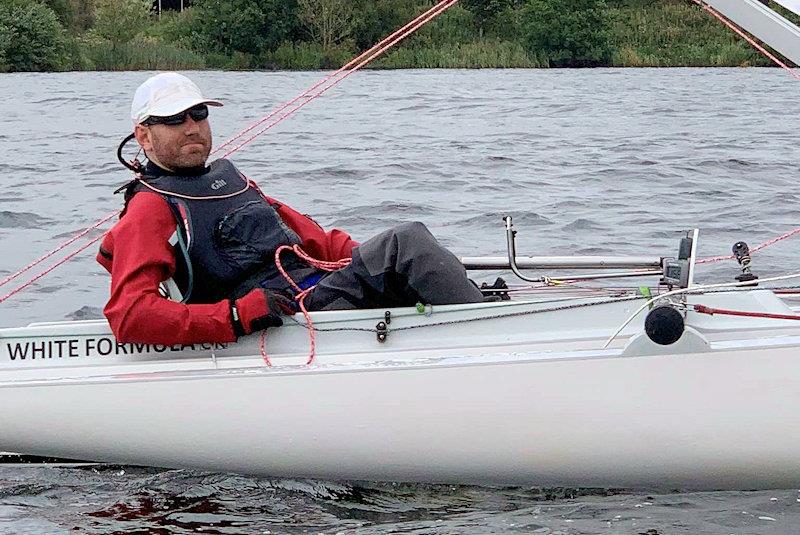 Alex Hovden in his Challenger photo copyright Ewan Kirkbride taken at Rutland Sailing Club and featuring the Challenger class