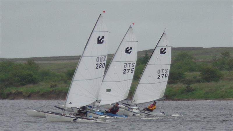 English Open Challenger Championship at Scaling Dam photo copyright Marion Edwards taken at Scaling Dam Sailing Club and featuring the Challenger class