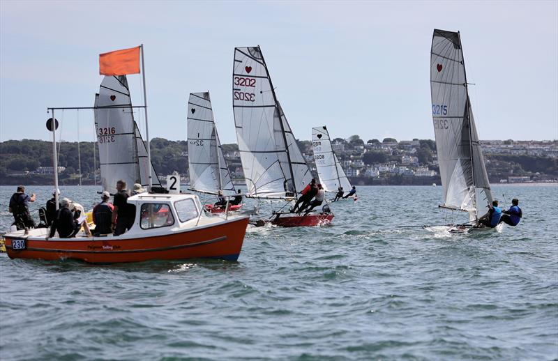 Race start during the Cherub Nationals 2025 at Paignton photo copyright Mark Jardine taken at Paignton Sailing Club and featuring the Cherub class