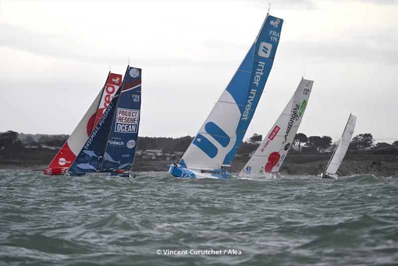 Class 40 start - Transat Jacques Vabre - Lorient, France - November 5, 2023 photo copyright TransAt Jacques Vabre taken at Yacht Club de France and featuring the Class 40 class