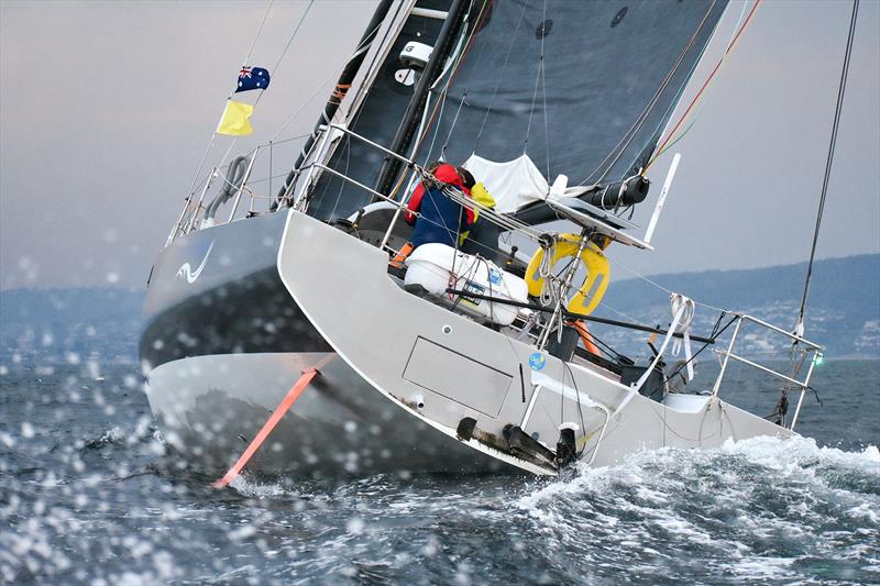 First Light arrives into Hobart with Coel Brauer and Elizabeth Tucker on board after epic trip from Spain - photo © Clint Taylor/Za Ocean Racing