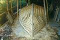 Jim Mackay's L class Mullet boat under construction © Mackay Family archives