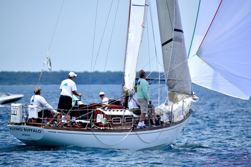 Racecourse action at the start of the 2019 Bayview Mackinac Race photo copyright Images courtesy of Martin Chumiecki/Element Photography taken at  and featuring the Classic Yachts class