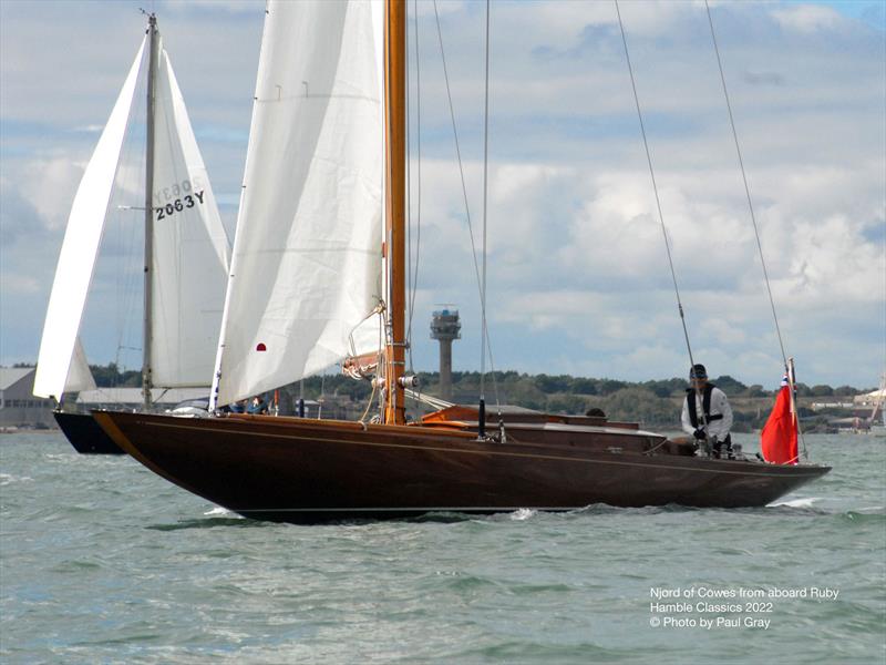 Njord - Hamble Classics Regatta 2022 photo copyright Paul Grey taken at Royal Air Force Yacht Club and featuring the Classic Yachts class