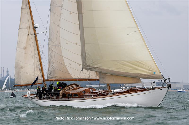 Hamble Classics - Lutine photo copyright Rick Tomlinson / www.rick-tomlinson.com taken at Hamble River Sailing Club and featuring the Classic Yachts class