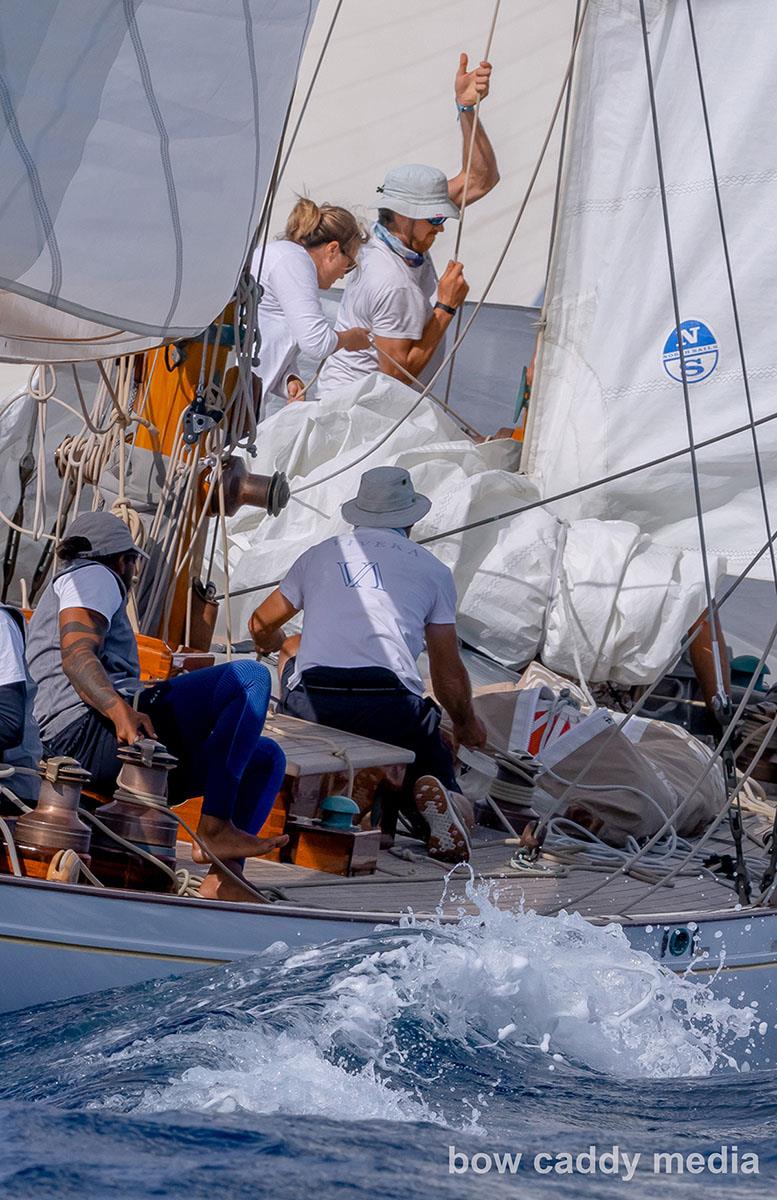 Dropping the staysail - photo © Bow Caddy Media