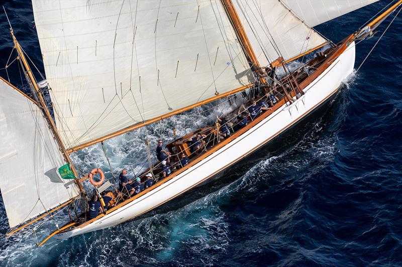 Les Voiles de Saint-Tropez day 2 photo copyright Gilles Martin-Raget taken at Société Nautique de Saint-Tropez and featuring the Classic Yachts class