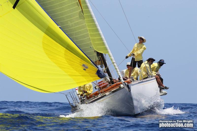 Regular competitor 40' Bill Dixon sloop Freya of Midgard photo copyright Tim Wilkes Photography taken at Antigua Yacht Club and featuring the Classic Yachts class