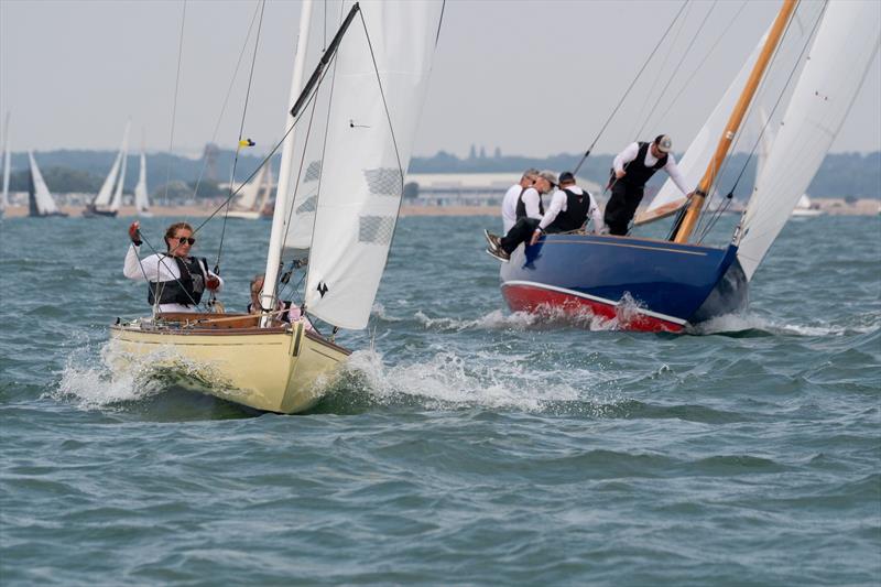 British Classic Week day 3 - David Heritage's blue-hulled West Solent One Design Harlequin won the day's pursuit race outright - photo © Chris Brown / www.chrisbrownphotography.co.uk