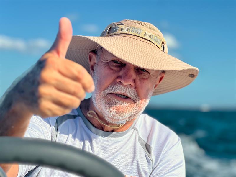 The `MAD BASTARD` himself....Don McIntyre , well known Australian adventurer and founder of the Golden Globe, Ocean Globe and now Mini Globe Races, three of the most unique sailing and adventure events the world has seen in the past 20 years - photo © JJ / MGR2025