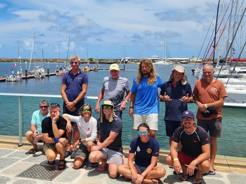 The last stopover. One final group shot. What started as brave sailors has become an unbreakable family. Next stop: Antigua - photo © Nikki Turner