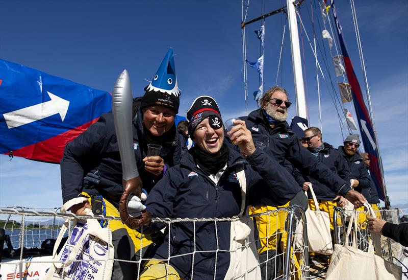 A shark and pirate party on board PSP Logistics - Clipper Round the World - photo © Martin Shields