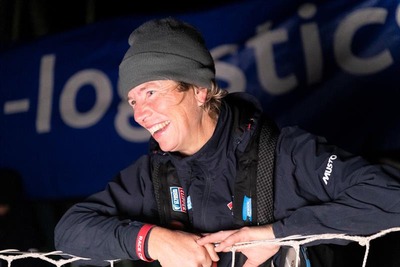 Dianne McGrath on arrival in Fremantle, Australia having raced across the Indian and Southern Oceans from Cape Town - photo © Clipper Race