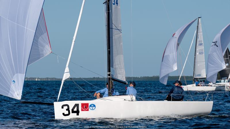 J/70: Cate Muller-Terhune/Steve Hunt/Allan Terhune Jr/Will Ryan on ‘Casting Couch' - Bacardi Cup Invitational Regatta 2025 - photo © Marina Semenova