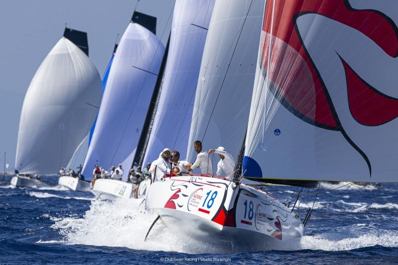Spectacular planing in the Mistral for the ClubSwan 36 class - The Nations League - Swan One Design Worlds - photo © ClubSwan Racing / Studio Borlenghi