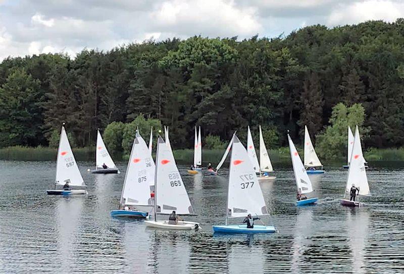 Comet open meeting at Cransley photo copyright Helen Britton taken at Cransley Sailing Club and featuring the Comet class