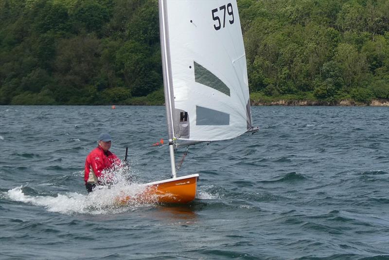 A windy Comet open meeting at Carsington photo copyright Roger Doyle taken at Carsington Sailing Club and featuring the Comet class