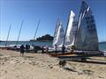 The fleet pre-launch during the Mount's Bay Contender Open © Sandra Smith