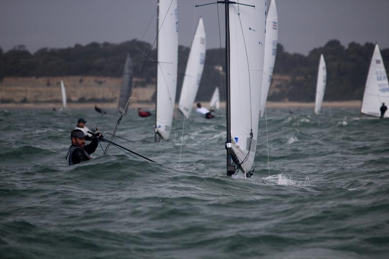 Contender Europeans at Highcliffe day 5 photo copyright Sarah Desjonqueres taken at Highcliffe Sailing Club and featuring the Contender class