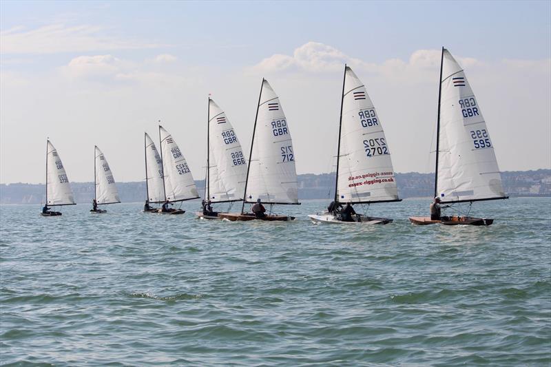 Contenders at Broadstairs photo copyright Lucy Samuel taken at Broadstairs Sailing Club and featuring the Contender class