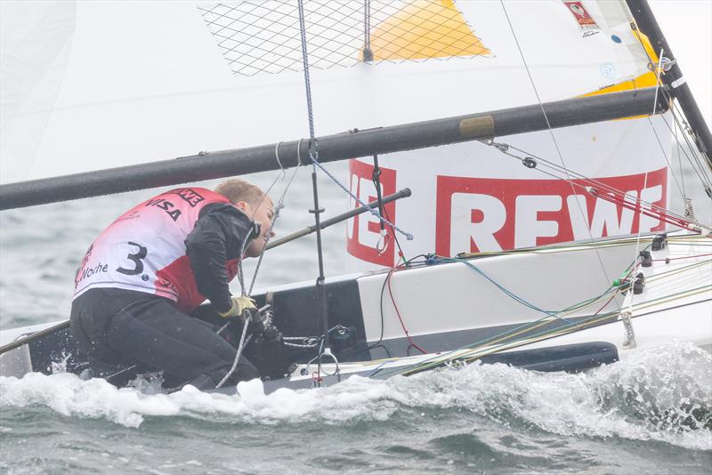 On the final day of Kiel Week, Max Billerbeck from Kollmar improved from third to second place on the podium in the Contender - Kiel Week 2024 photo copyright Christian Beeck taken at Kieler Yacht Club and featuring the Contender class