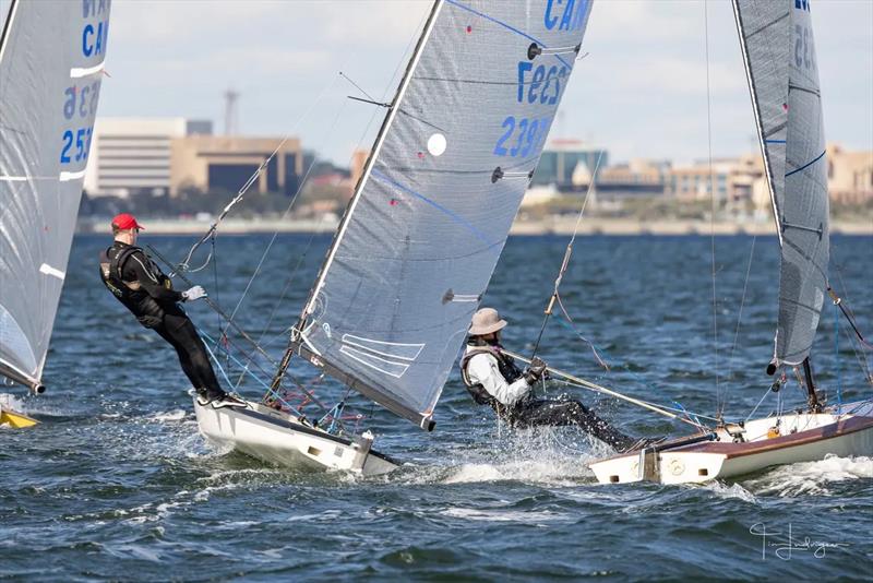 Contender Worlds at Pensacola day 3 photo copyright Tim Ludvigsen / timludvigsen.pic-time.com taken at Pensacola Yacht Club and featuring the Contender class