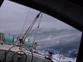 Leiv Poncet's view from Peregrine's pilothouse, sailing in a gale, Kerguelen Islands, Indian Ocean © Leiv Poncet