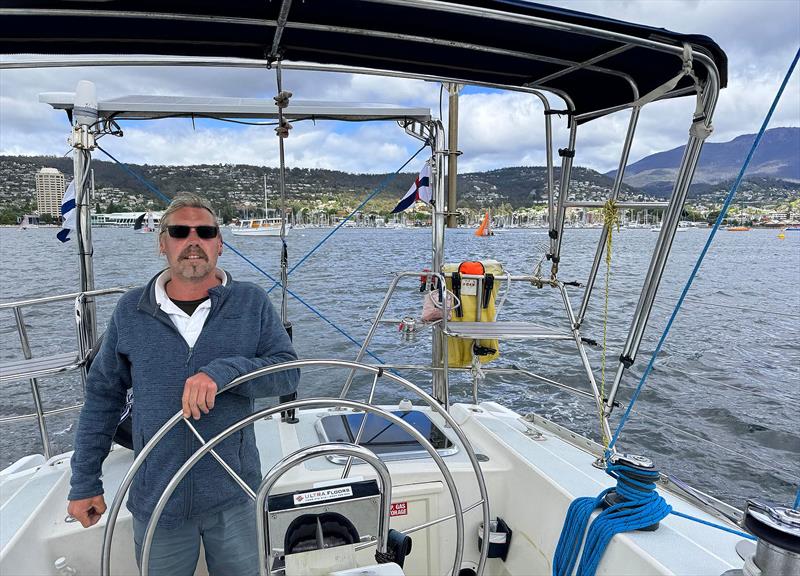 Tristan Gourlay in Hobart just ahead of taking Blue Moon II for the solos and unassisted circumnavigation - photo © Jack Allison