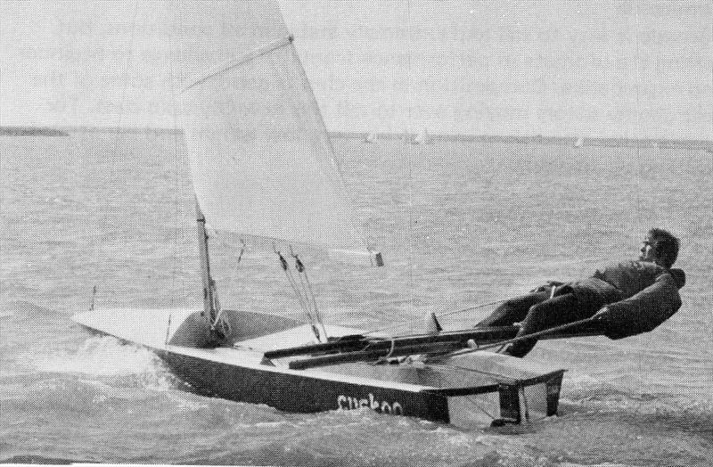 The only commercial success to come out of the 1965 Singlehander Trials at Weymouth, the ToY showed where the future lay, but would itself ultimately be a design dead-end photo copyright Trevor Davies taken at  and featuring the Classic & Vintage Dinghy class
